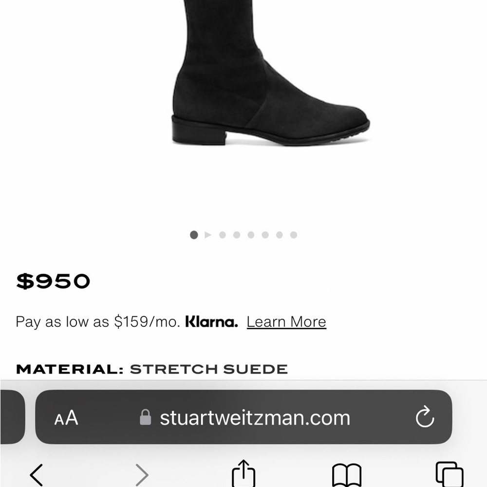 Stuart Weitzman suede over the knee boots